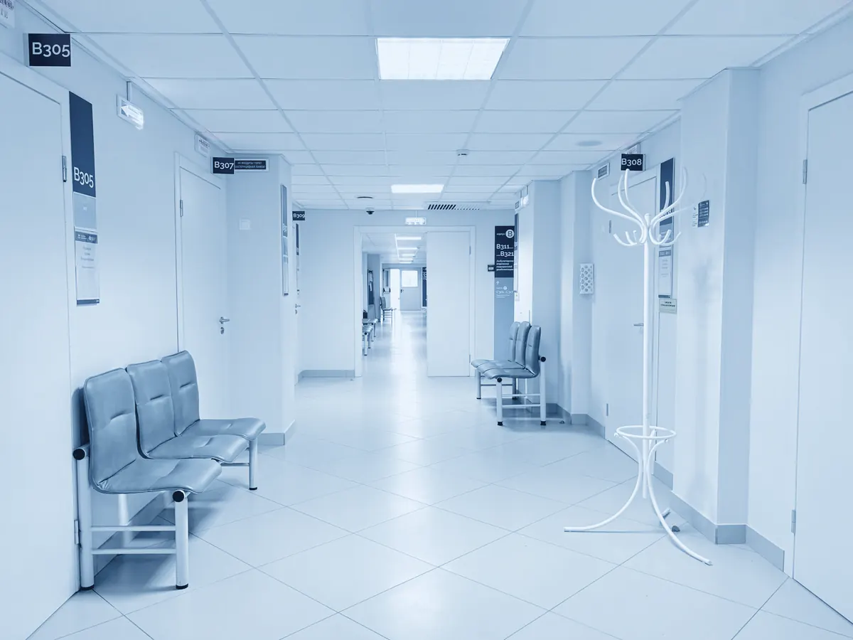 Heller Klinikflur